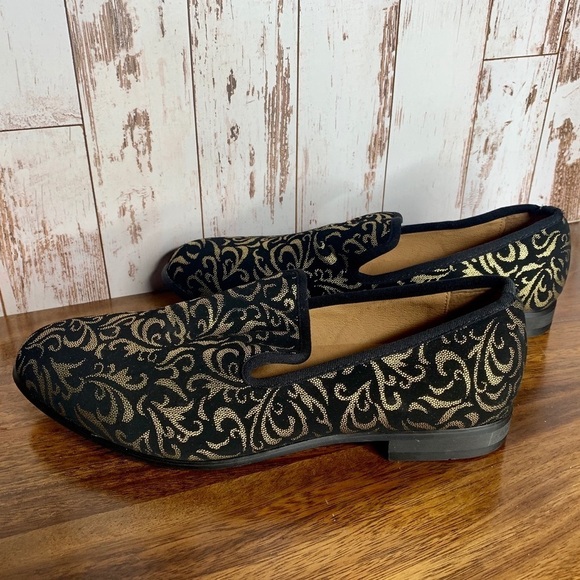 JITAI Luxury Men Shoes Loafers Leather Swirl Sz 9 - Picture 1 of 4